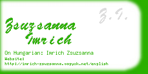 zsuzsanna imrich business card